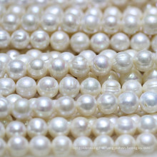 12-15mm a Large Round Natural Freshwater Pearl Strands E180005